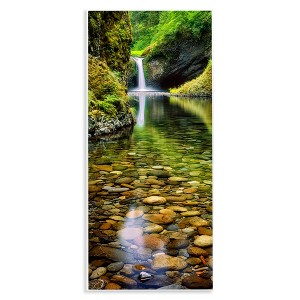 Stupell Industries Clear Stream Waterfall Photography, 7" x 17" - 1 of 4