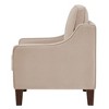 Modern Loveseat sofa for Living Room, Upholstered Velvet Small Couch with Wooden Legs for Livingroom Bedroom - image 4 of 4