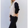 Women's A Pearly Affair Pearl Beaded Color Block Sweater - BiBi - 2 of 4