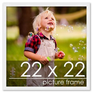PosterPalooza | 22x22 Wood Frame with UV Acrylic, 6 Finishes: Black, White, Bronze, Silver, Wood, Mahogany - 1 of 4