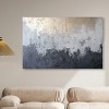 Art Remedy Silvered Layers Blue Abstract Art Unframed - 2 of 4