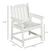 All-Weather Patio Chair, HDPE Patio Dining Chair, Heavy Duty Wood-Like Outdoor Furniture for Garden, Deck, Porch, Lawn - 3 of 4