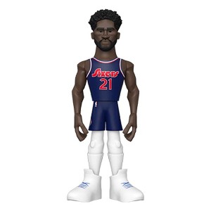 Funko Philadelphia 76ers NBA Funko Gold 5 Inch Vinyl Figure | Joel Embiid CHASE - 1 of 4