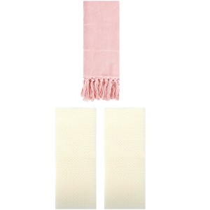 REGALWOVEN 3 Packs Cotton Soft Absorbent Tassels and Waffle Hand Towel - 1 of 4