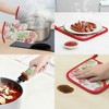 REGALWOVEN Sets 2 Pcs Heat Resistant Kitchen Oven Mitts and Pot Holders for Baking - 4 of 4