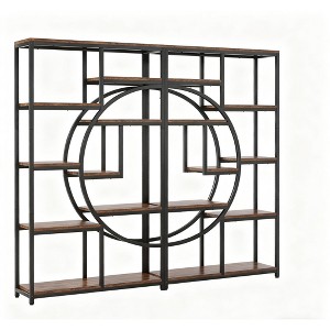 Gulches Freestanding Bookshelf, 68.9" Etagere Bookcase with 9 Open Shelves for Small Space - 1 of 4