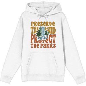Elevation 7573 "Preserve The Land, Protect The Parks" Adult Long Sleeve Hoodie - 1 of 2