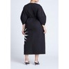 ELOQUII Women's Plus Size Twist Detail Printed Column Dress - 3 of 3