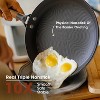imarku Frying Pan Set - 10 &12inch Pot Set with Removable Handle Honeycomb Cast Iron Skillets, Large Frying Pans Nonstick Dishwasher Safe - 3 of 4