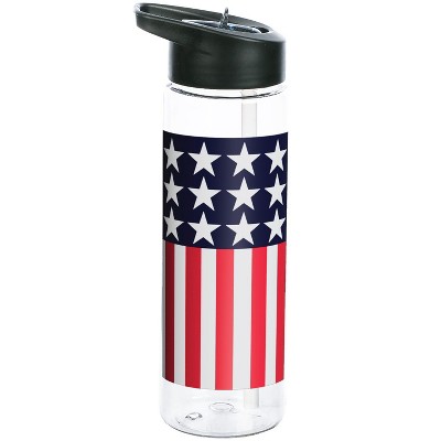Speed Racer Black And White Checkered Flag 24 Oz Single Wall Plastic Water  Bottle : Target