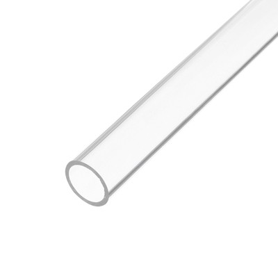 Unique Bargains Lamp and Lantern Water Cooling System Acrylic Rigid Round Pipe Clear 10"
