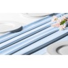 RCZ Décor Silky Touch Chiffon Table Runner With Two Style Ribbon Ties - 10ft.  Table Runner, Wedding Table Runner 29 x 120 Inches - 3 of 4