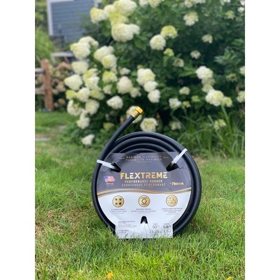Flexon Flextreme 50ft Black Synthetic Rubber Garden Hose