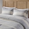 Okak All Size 3-Piece Imitation Lambswool Bed Comforter Set with Pillow Shams,Comfortable Lightweight Quilt Bedding Sets,Machine Washable - 4 of 4