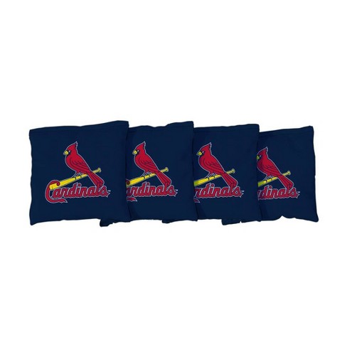MLB St. Louis Cardinals Corn-Filled Cornhole Bags Navy Blue - 4pk