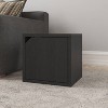 Way Basics Eco Stackable Connect Door Cube Modular Cubby Organizer Storage System Black - image 2 of 4