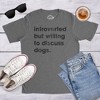 Mens Introverted But Willing To Discuss Dogs T Shirt Sarcastic Puppy Lover Tee - Crazy Dog Men's T Shirt - 3 of 4