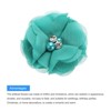 Unique Bargains Artificial Rhinestone Chiffon Flower Heads 12 Pcs Blue - 4 of 4
