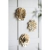 10"x1.5" Succulent Wall Plaque Antique Gold - A&B Home: Metal Bohemian Decor, Art Deco Style - 2 of 4