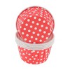 Unique Bargains Polka Dot Curled Rim Disposable Baking Cups Greaseproof Paper 2.56"x1.57" 50 Pcs - 3 of 4