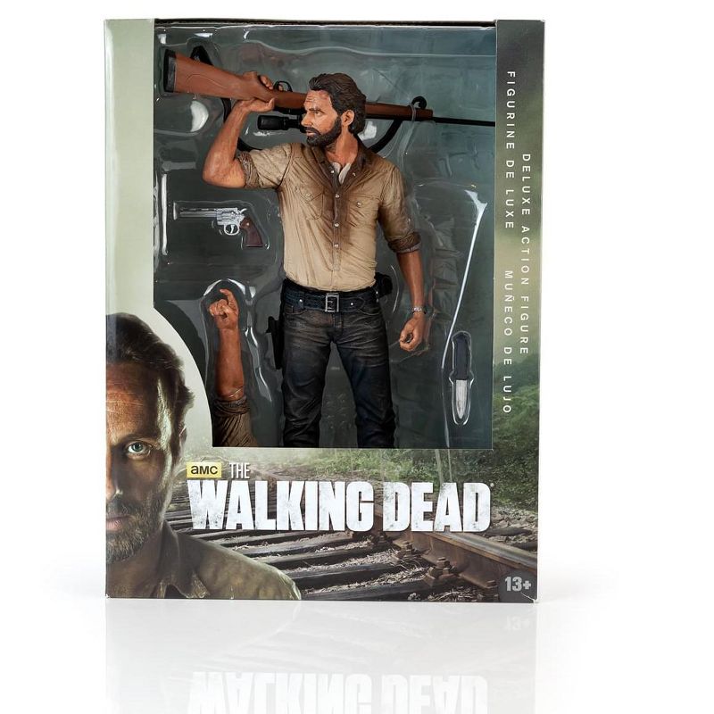 Mcfarlane Toys The Walking Dead Rick Grimes Deluxe Poseable Figure | Measures 10 Inches Tall, 4 of 8