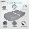 BabyBond Baby Changing Pad with Removable & Washable Cover, Waterproof Lining Contoured Changing Table Pad Portable with Non-Slip Bottom, Gray - 3 of 4