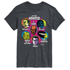 Men's - Universal - Monster Heads Short Sleeve Graphic T-Shirt - 1 of 4