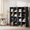 COMHOMA 4/6/8 Wood Cube Storage Shelf, White Wood Bookshelf with Removable Back Panels, Open Back Design for Vertical or Horizontal Placement - 2 of 4