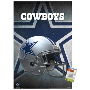 Trends International NFL Dallas Cowboys - Helmet 16 Unframed Wall Poster Prints - 1 of 4