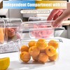 Aoibox Ice Chilled Condiment Caddy with 4 Containers & Separate Lids, Party Platter for Fruits, Salads, Nuts, Candy, Snacks, Taco Bar Serving Set - 4 of 4
