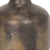 HomeRoots 7" Antiqued Gold Metal Cylinder Table Vase - 4 of 4