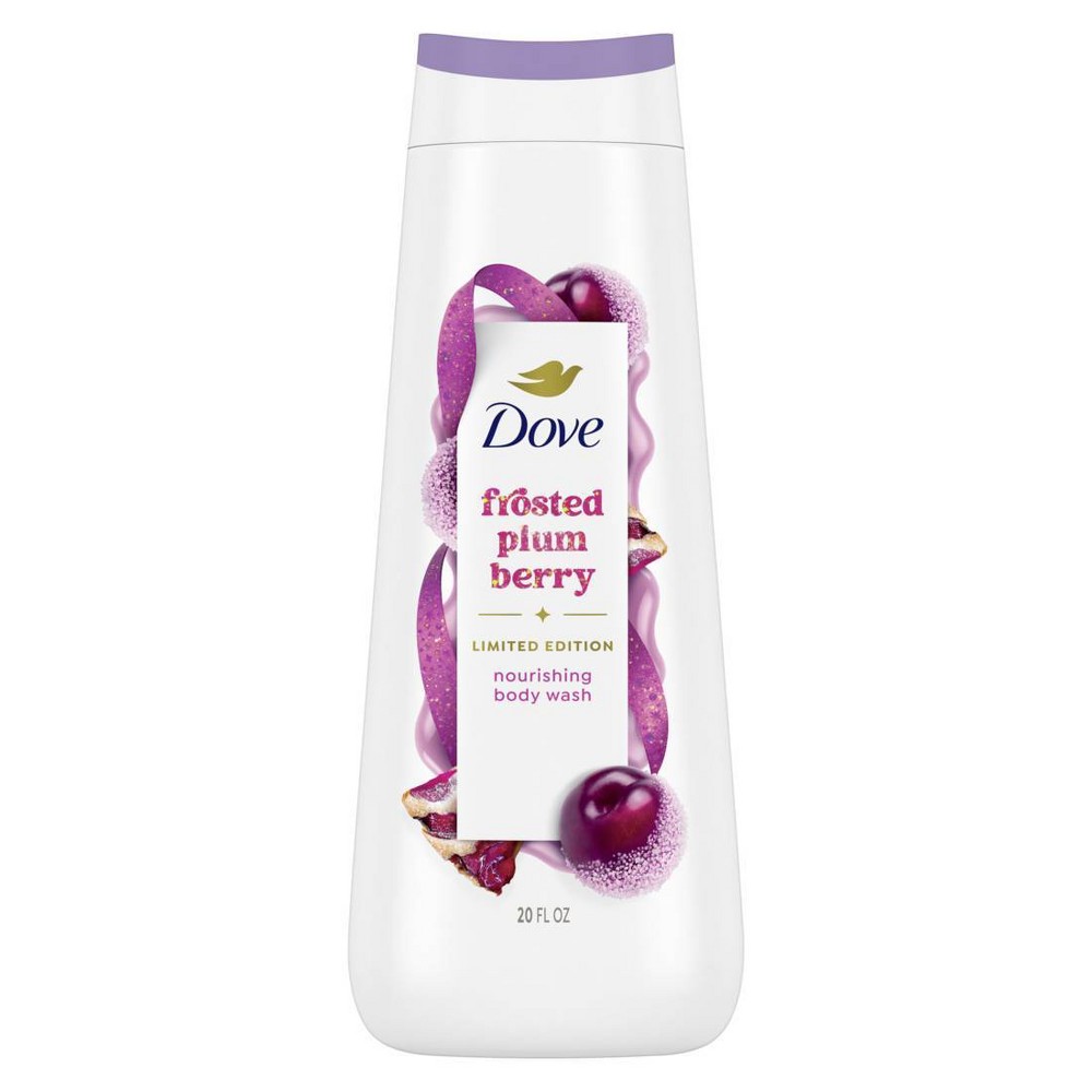 Dove Beauty Limited Edition Holiday Treat Body Wash - Frosted Plum Berry - 20 fl oz: Vegan, Deep Hydration, Paraben-Free