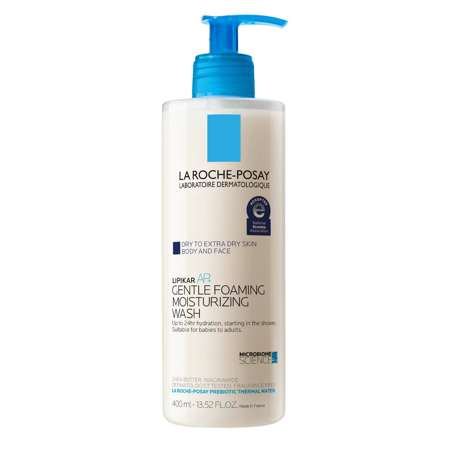 La Roche Posay Lipikar AP+ Face Wash - 13.52 fl oz: Moisturizing, Paraben-Free, For Sensitive, Very Dry Skin