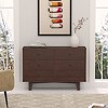 NicBex Solid Wood Dressers,Retro Round Handles Drawers,Modern Dresser for Bedroom,Living Room,Entryway,Auburn - 3 of 4