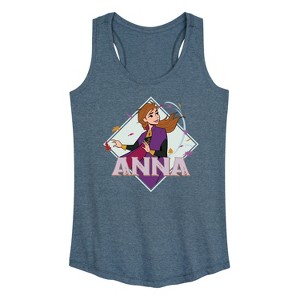 Women's - Frozen 2 - Anna Stirs Up Leaves Graphic Racerback Tank - 1 of 4