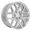 OE Wheels CV62 20 Inch Rim Fits Silverado 1500 Style 6x139.7 20x9 Chrome - Hollander 14078 (1) - 4 of 4