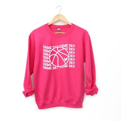 Simply Sage Market Women's Graphic Sweatshirt Basketball Game Day Stacked