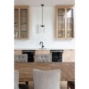 Fontaine 6.5" Steel Pendant Light - Dimmable, Damp Rated, Elegant Waterglass Shade - 4 of 4