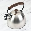 SharpChef Whistling Stovetop Tea Kettle,Food Grade Stainless Steel, Cool Touch Real Wood Handle, Fast Boil, for Gas, Electric, and Glass Ranges - 2.5L - 3 of 4