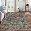 Area Rugs for Living Room Bedroom Non Slip Machine Washable Soft Vintage Rugs Low Pile Large Rug for Dining Room Office Nursery - 2 of 4