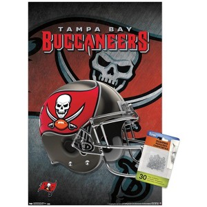 Trends International NFL Tampa Bay Buccaneers - Helmet 16 Unframed Wall Poster Prints - 1 of 4