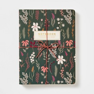 3pk Ruled Journals Floral - Threshold™: Soft Cover, Sewn Binding, 6x8 ...