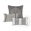 PAGED Comforter Set 7 Piece Jacquard Bedding Comforter Sets Elegant Bedding Set with Embroidered Decorative Pillows - 4 of 4