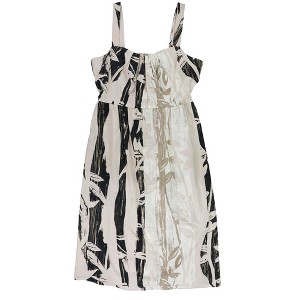 Alfani Womens Leaf Print Floral A-line Dress - 1 of 2