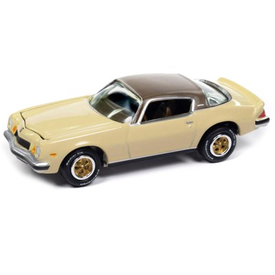 1975 Chevrolet Camaro LT Cream Beige with Brown Top "Classic Gold Collection"  1/64 Diecast Model Cars by Johnny Lightning