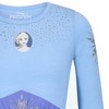 Disney Frozen II Girl's Elsa Long Sleeve Princess Dress Up Outfit with Cape - Blue, Size 4T - 4 of 4