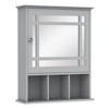 Bathroom Medicine Cabinet with Mirror, Wall Mounted Mirror Cabinet with Door and Storage Shelves - 3 of 4