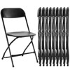 Kumasinova Portable Folding Chairs Set,Stackable Plastic Chairs with Iron Frame,330 LBS Capacity Chairs for Events,Offices,Weddings - 4 of 4