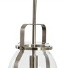 Storied Home Channing - Metal and Glass Ceiling Light, Antique Polished Nickel - 4 of 4