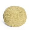Yuny Handcrafted Modern Fabric Pouf - Christopher Knight Home - 2 of 4